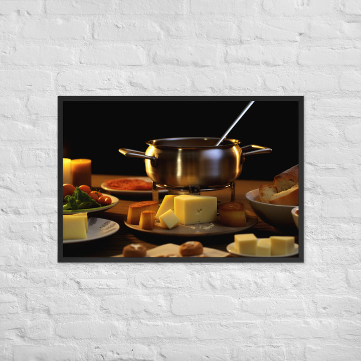 Cheese Fondue Framed poster 🤤 from Yumify.AI