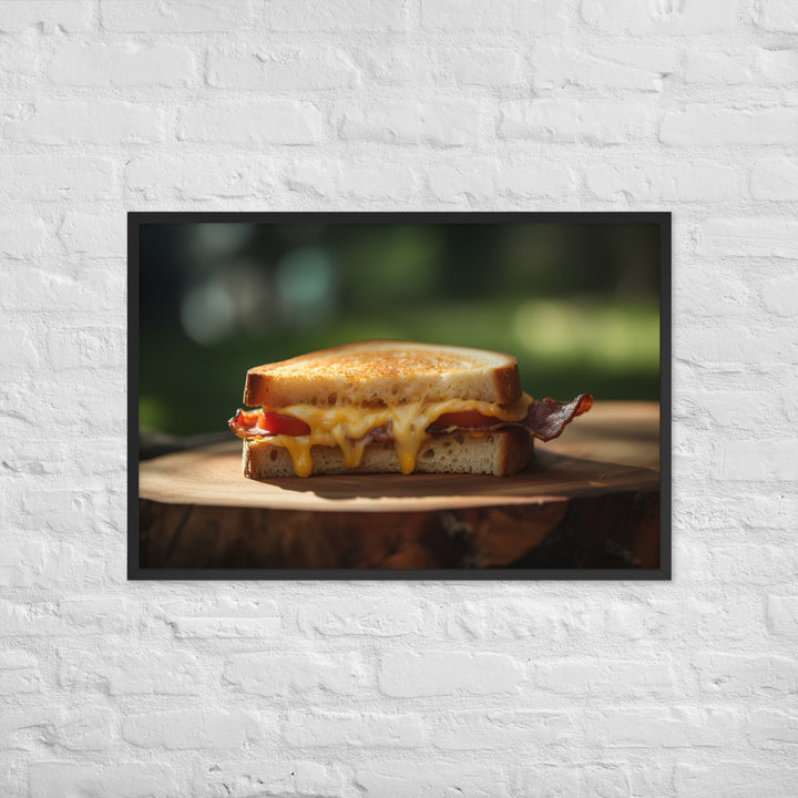 Sandwich made with sharp cheddar Framed poster 🤤 from Yumify.AI