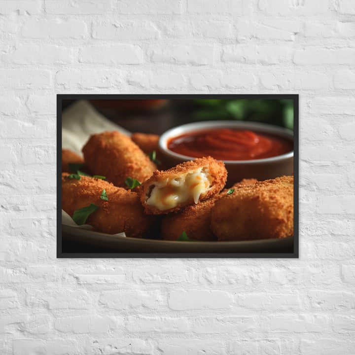 Mozzarella Sticks Framed poster 🤤 from Yumify.AI