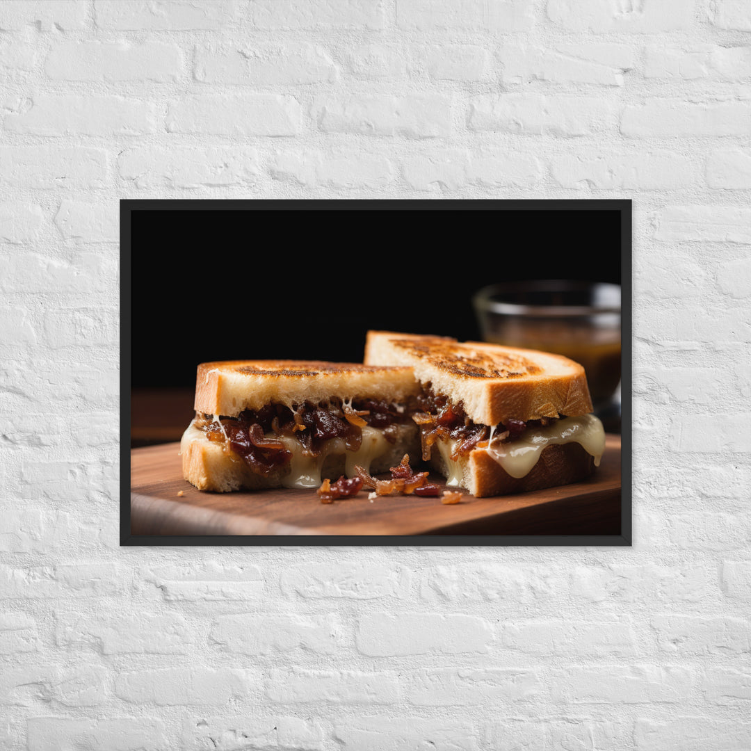 Grilled Brie Sandwich Framed poster 🤤 from Yumify.AI