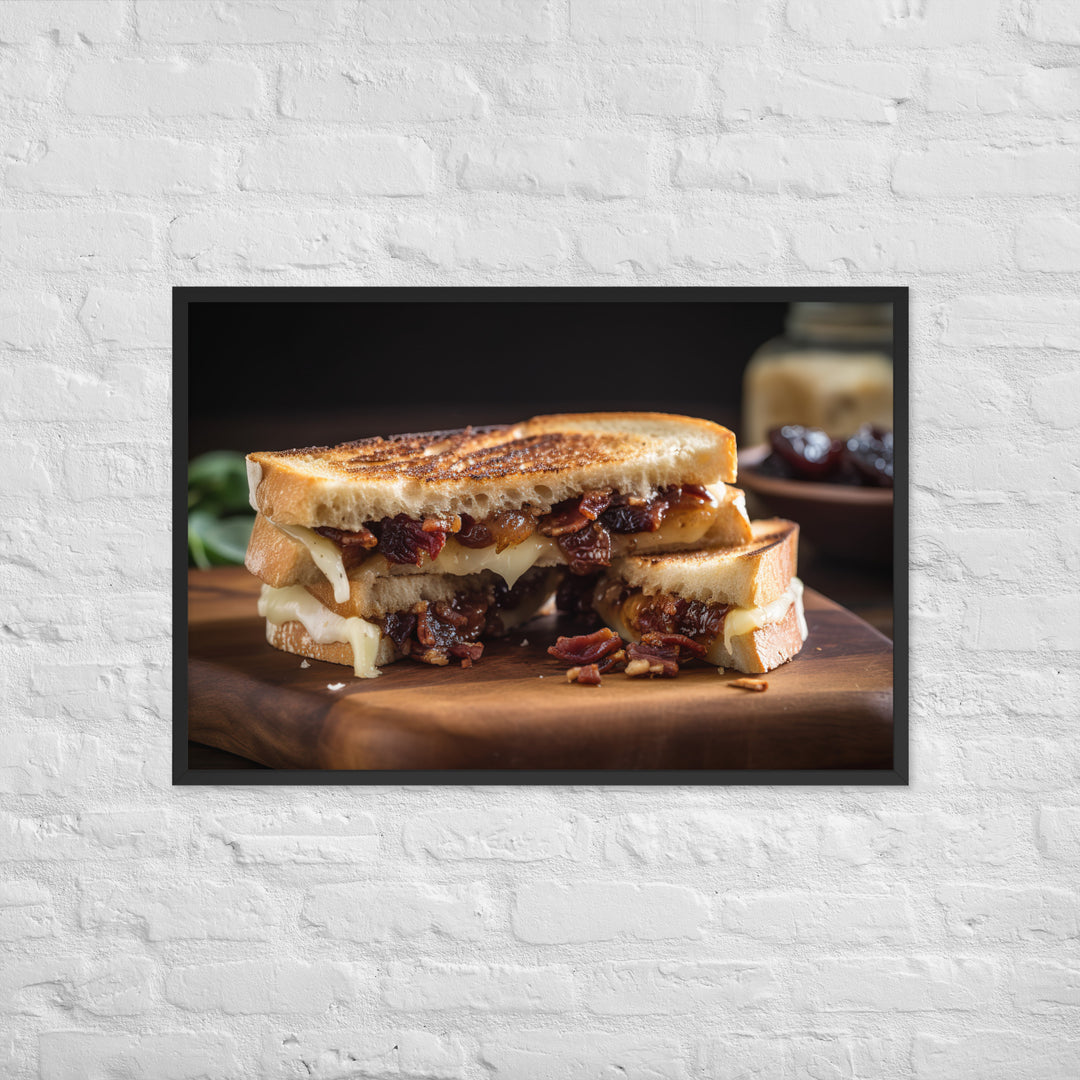 Grilled Brie Sandwich Framed poster 🤤 from Yumify.AI