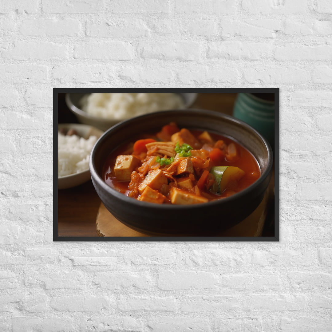 Kimchi Stew Framed poster 🤤 from Yumify.AI