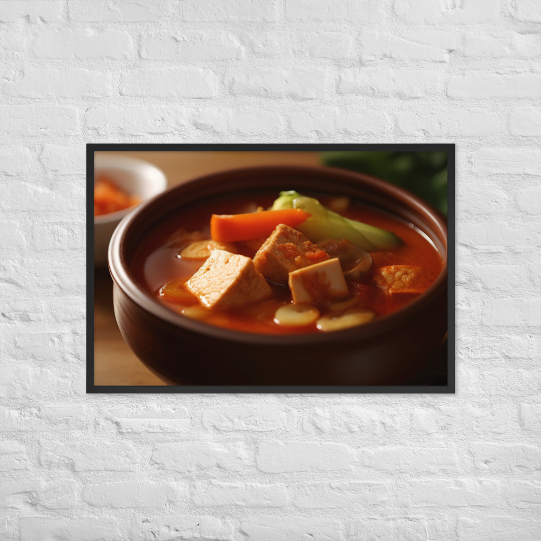 Kimchi Stew Framed poster 🤤 from Yumify.AI