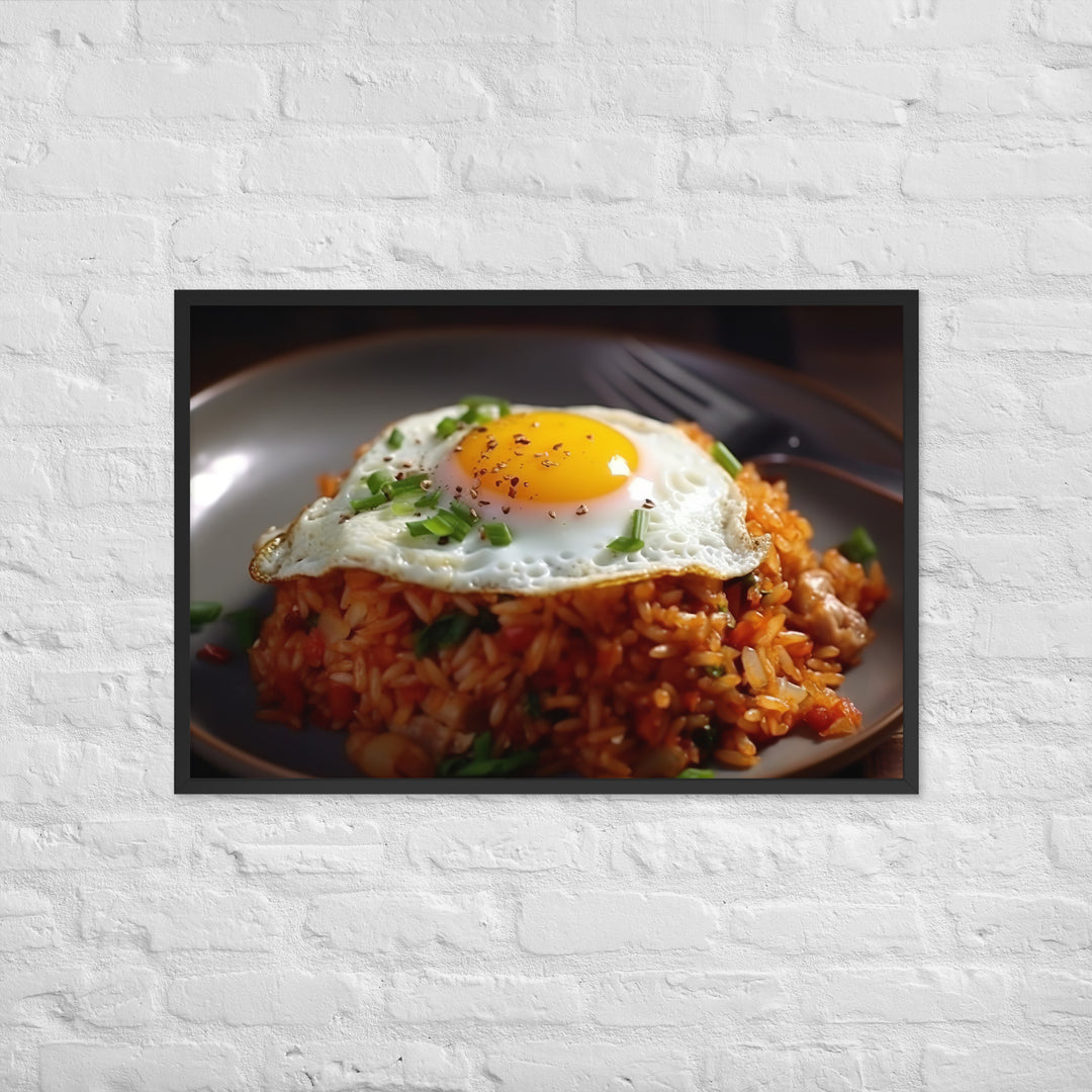 Kimchi Fried Rice Framed poster 🤤 from Yumify.AI