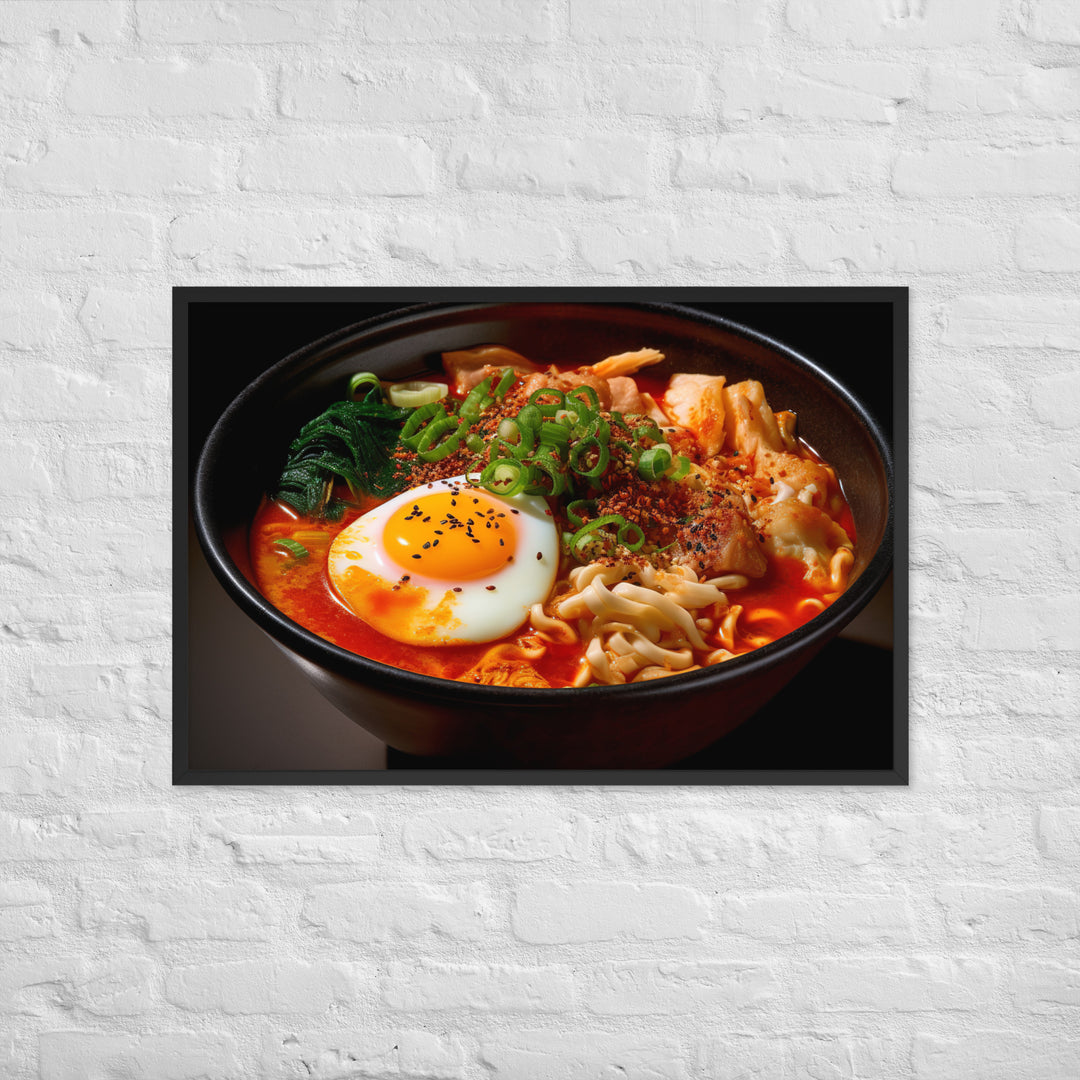 Kimchi Ramen Framed poster 🤤 from Yumify.AI