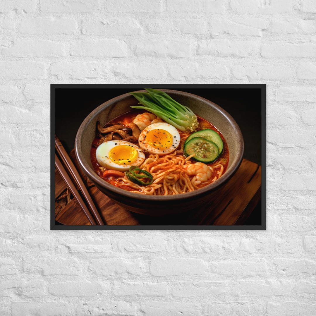 Kimchi Ramen Framed poster 🤤 from Yumify.AI