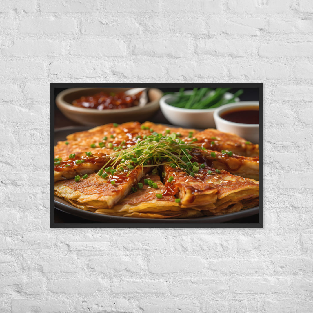 Kimchi Pancake Framed poster 🤤 from Yumify.AI