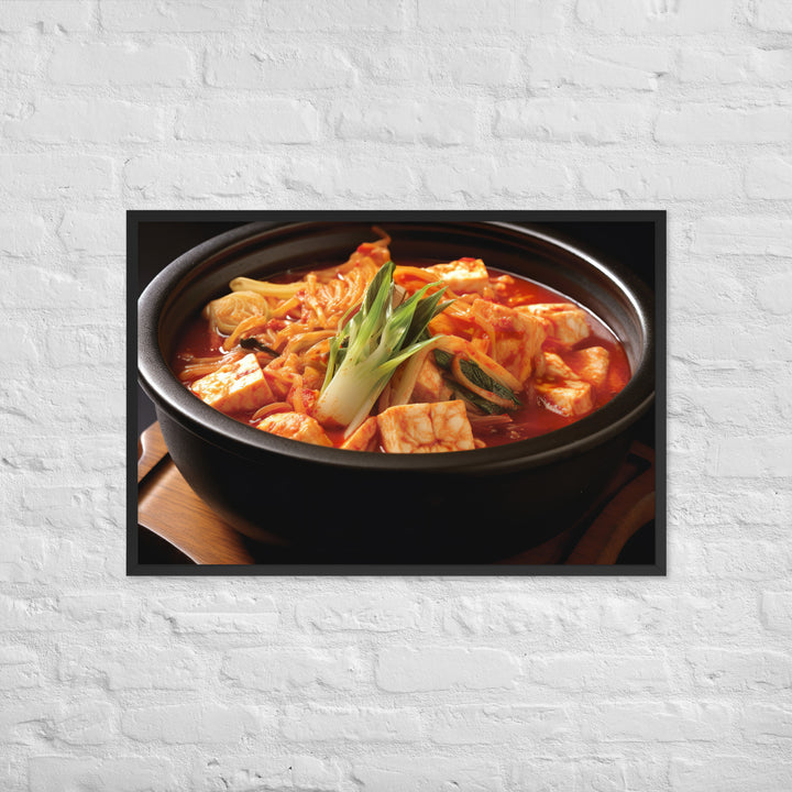 Kimchi Jjigae Framed poster 🤤 from Yumify.AI