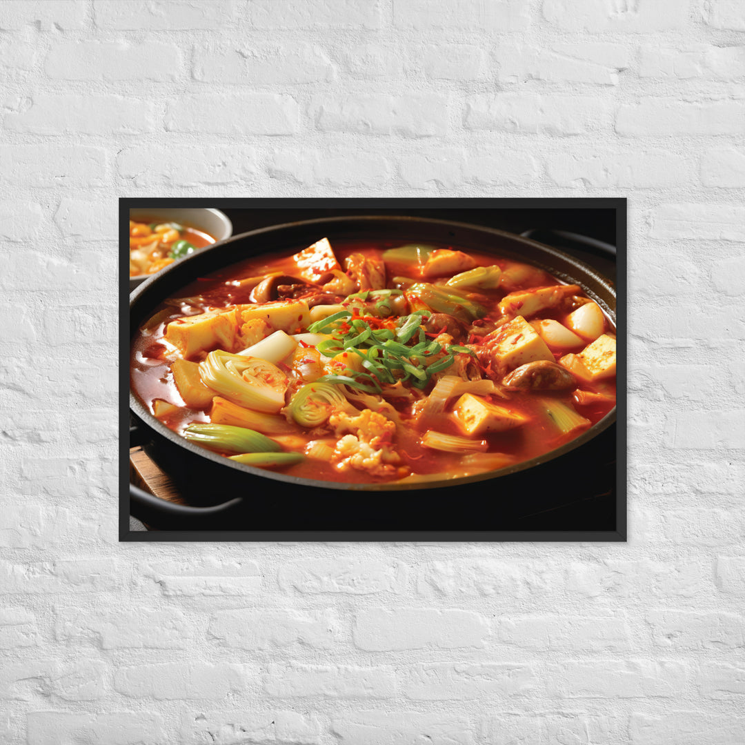 Kimchi Jjigae Framed poster 🤤 from Yumify.AI