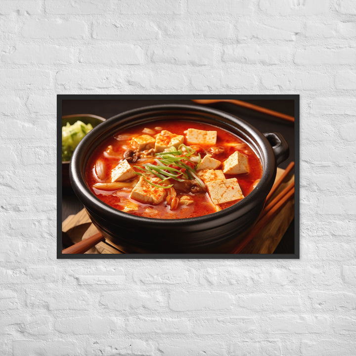 Kimchi Jjigae Framed poster 🤤 from Yumify.AI