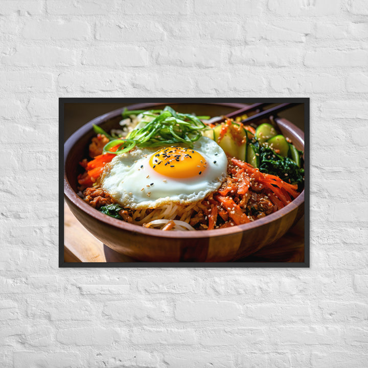 Kimchi Bibimbap Framed poster 🤤 from Yumify.AI