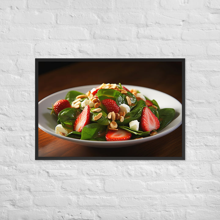 Spinach Salad Framed poster 🤤 from Yumify.AI