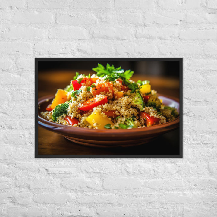 Quinoa Salad Framed poster 🤤 from Yumify.AI