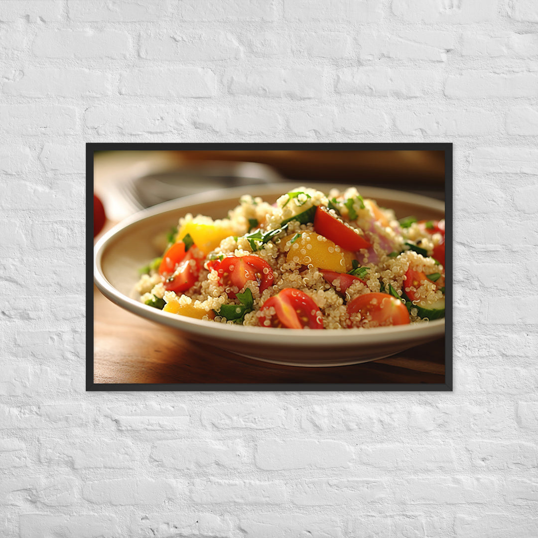 Quinoa Salad Framed poster 🤤 from Yumify.AI