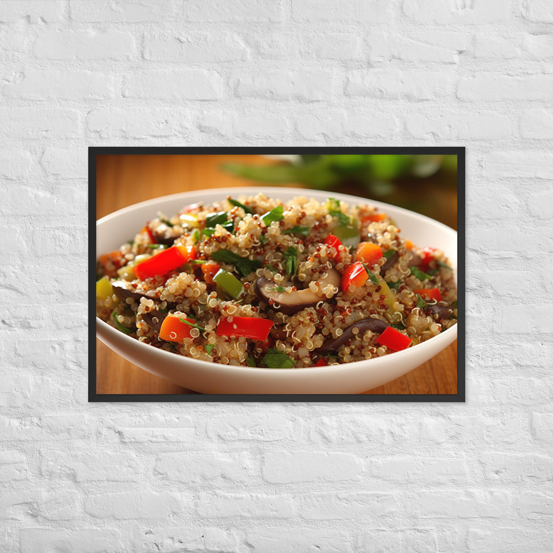 Quinoa Salad Framed poster 🤤 from Yumify.AI