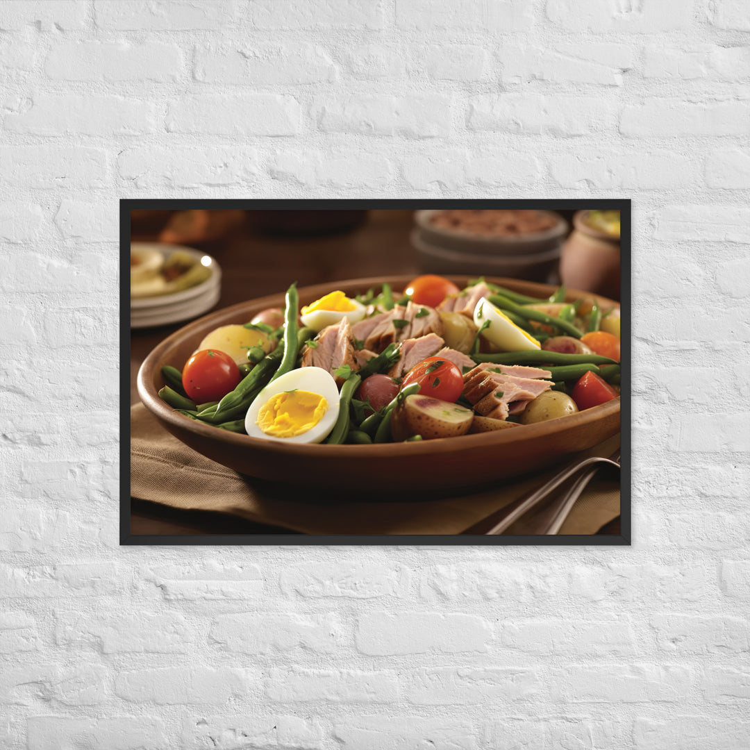 Nicoise Salad Framed poster 🤤 from Yumify.AI