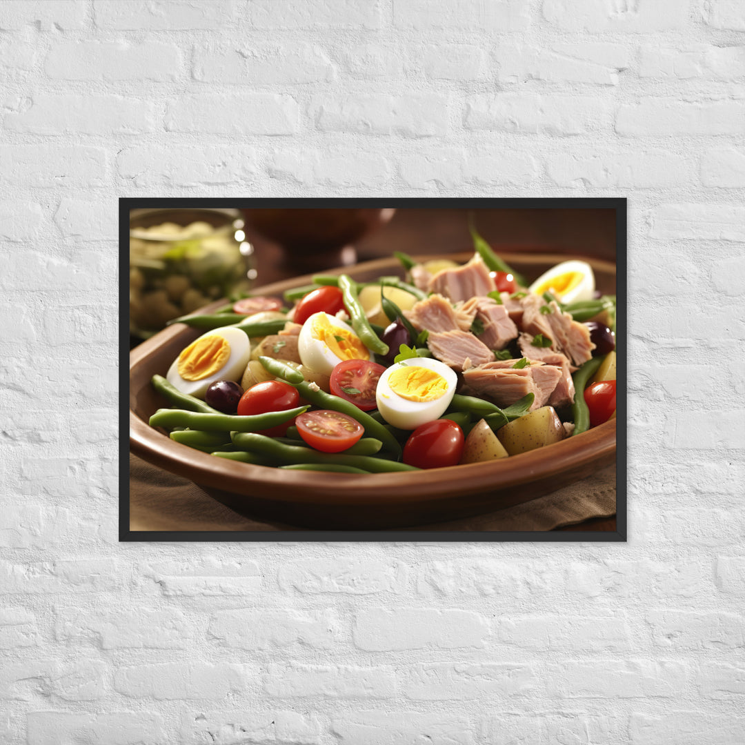 Nicoise Salad Framed poster 🤤 from Yumify.AI