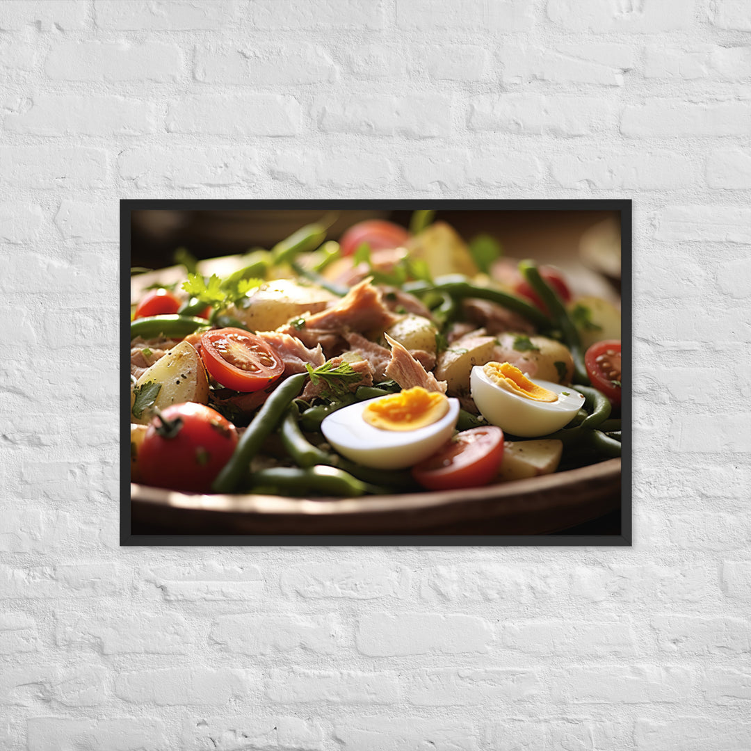 Nicoise Salad Framed poster 🤤 from Yumify.AI