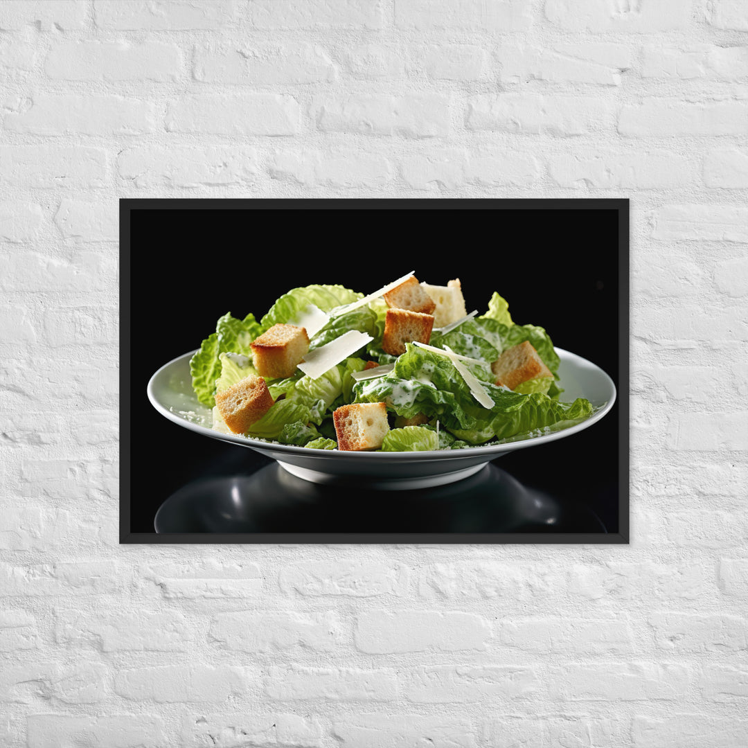 Caesar Salad Framed poster 🤤 from Yumify.AI