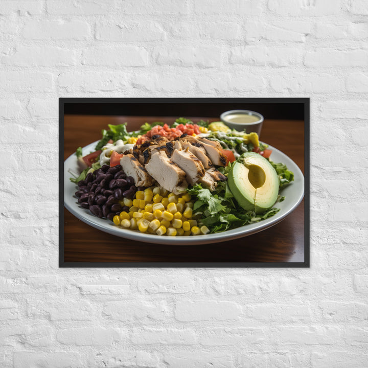 Southwest Cobb salad Framed poster 🤤 from Yumify.AI