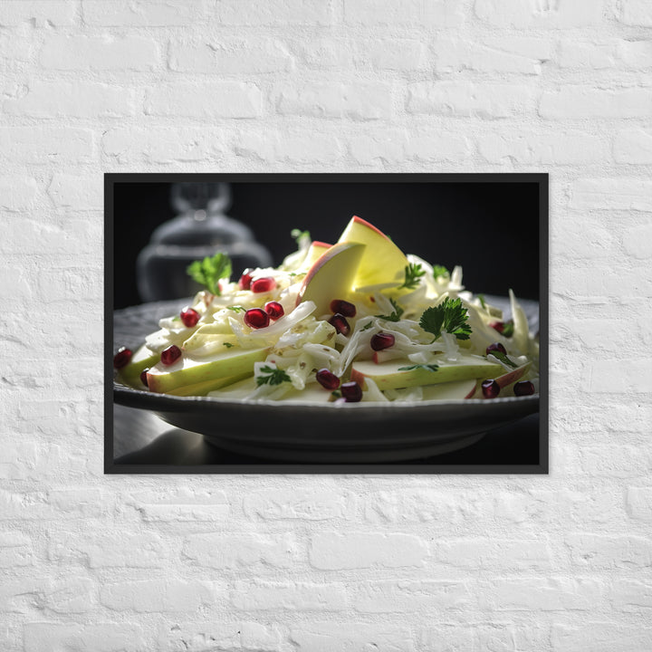 Modern Twist on Waldorf Salad Framed poster 🤤 from Yumify.AI