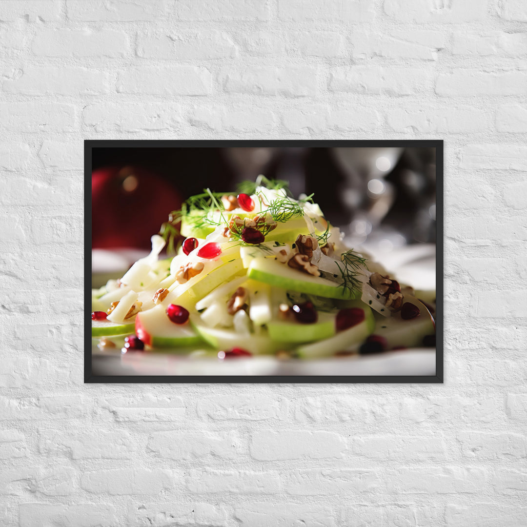 Modern Twist on Waldorf Salad Framed poster 🤤 from Yumify.AI