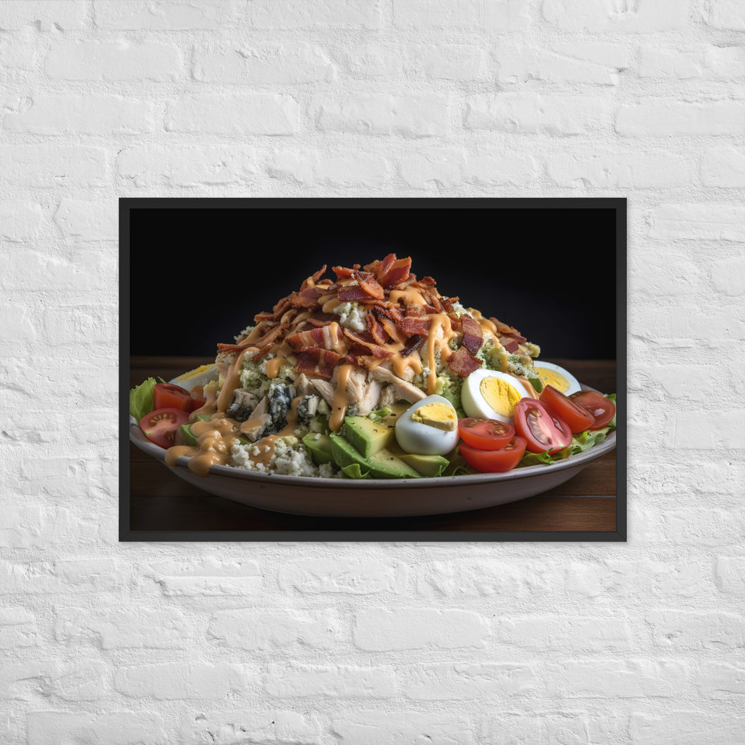 Loaded Cobb salad Framed poster 🤤 from Yumify.AI