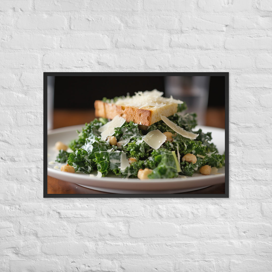 Kale Caesar Framed poster 🤤 from Yumify.AI