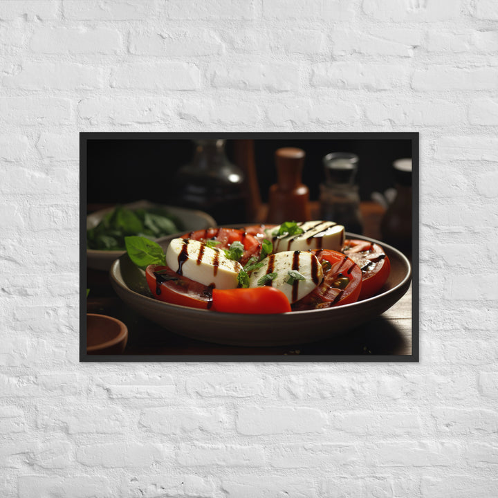 Grilled Caprese Salad Framed poster 🤤 from Yumify.AI