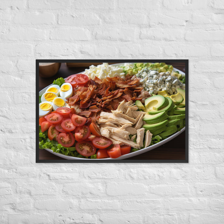 Delectable Cobb Salad Framed poster 🤤 from Yumify.AI