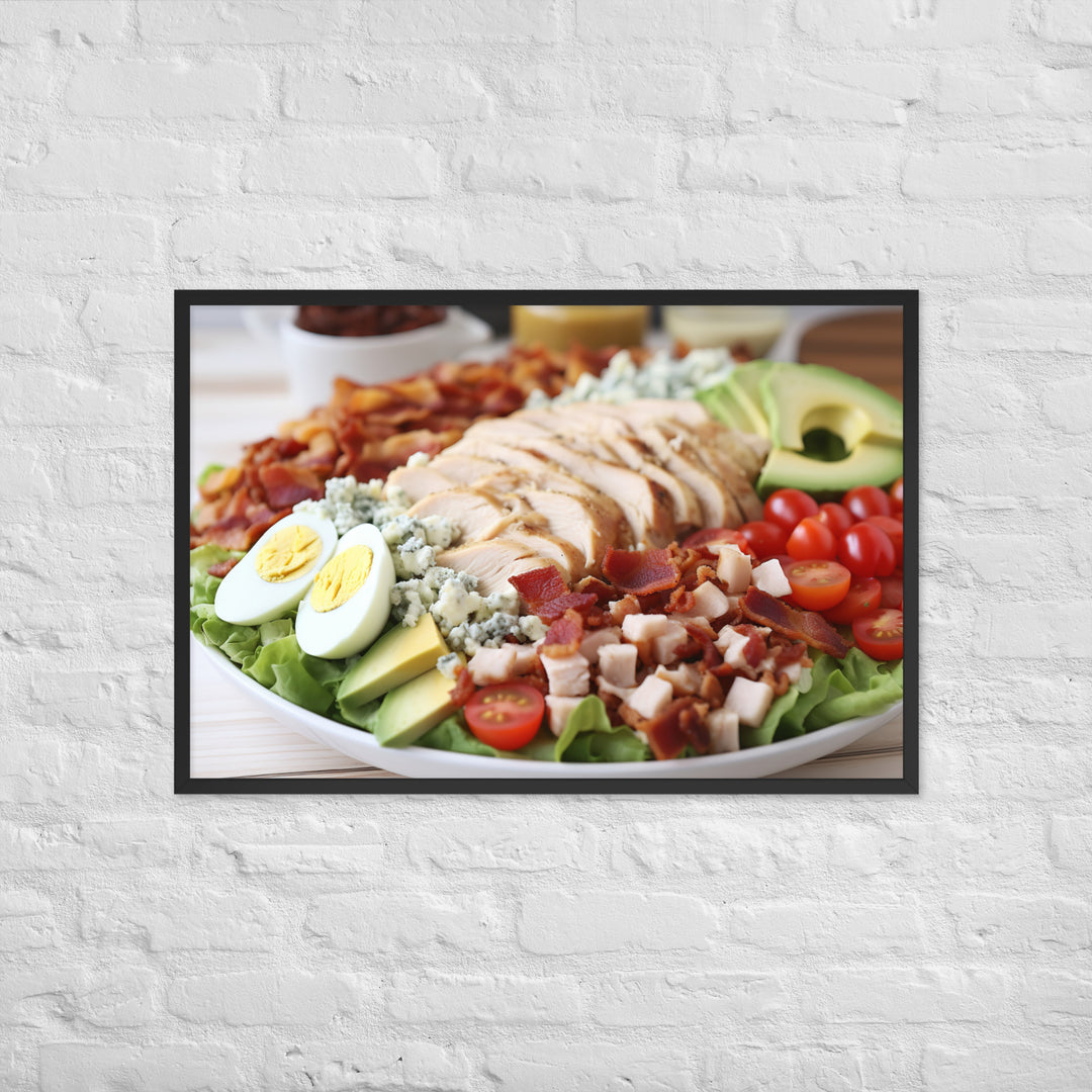 Delectable Cobb Salad Framed poster 🤤 from Yumify.AI