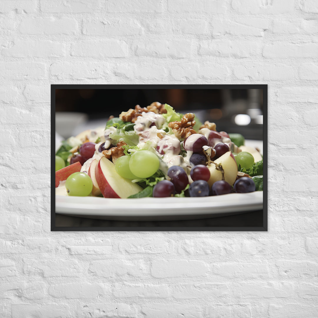 Crispy Waldorf Salad Framed poster 🤤 from Yumify.AI