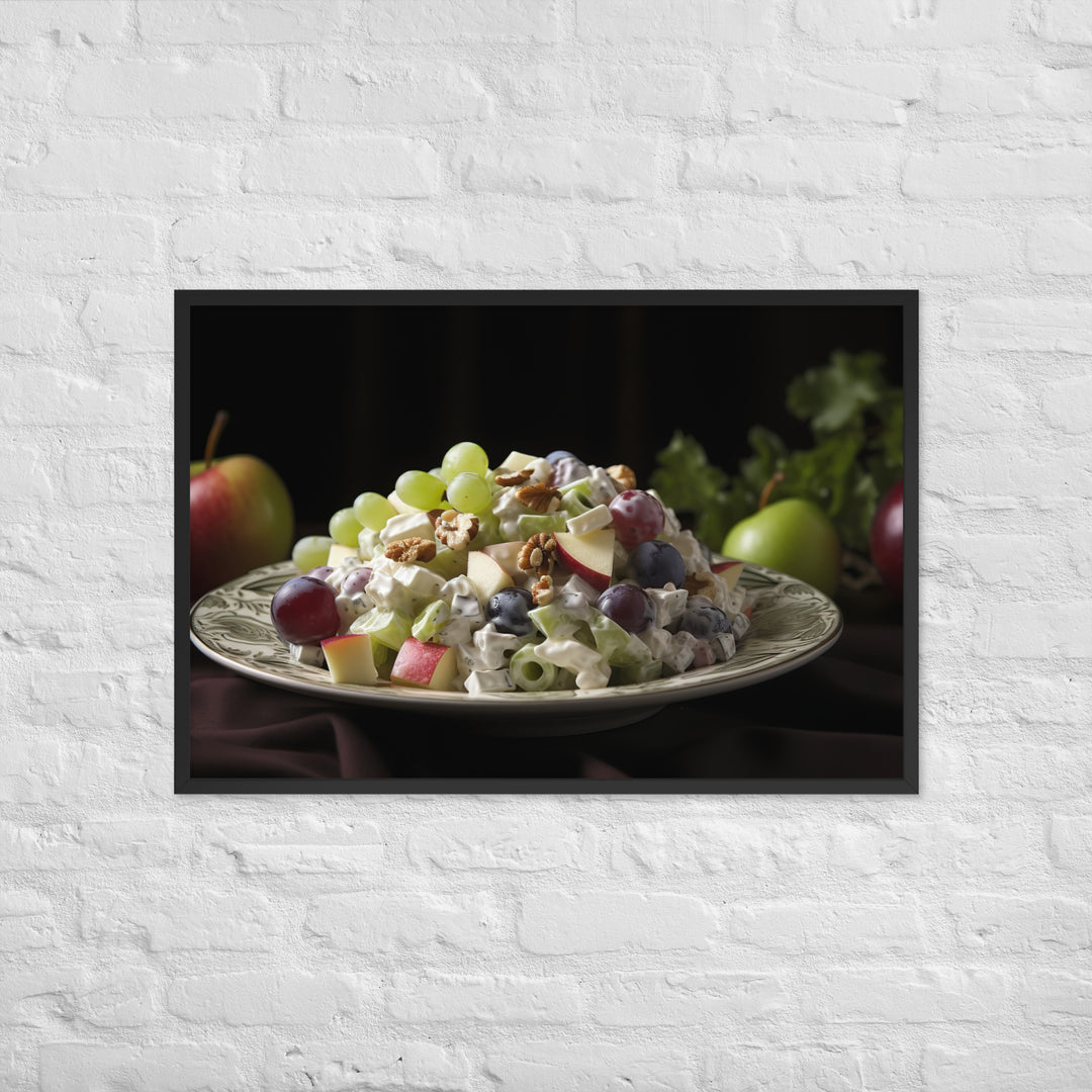 Classic Waldorf Salad Framed poster 🤤 from Yumify.AI