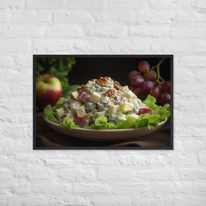 Classic Waldorf Salad Framed poster 🤤 from Yumify.AI