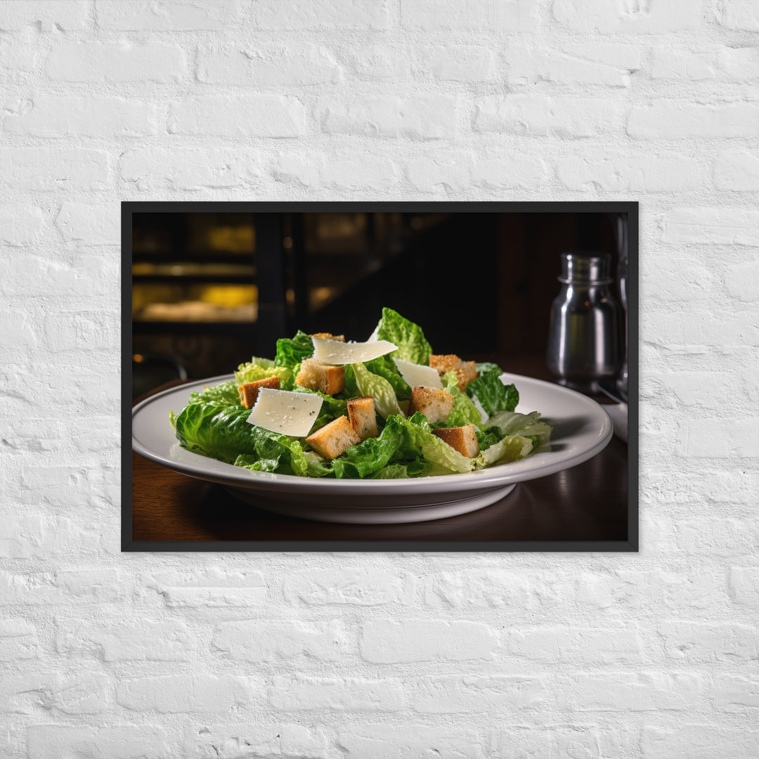 Classic Caesar Salad Framed poster 🤤 from Yumify.AI