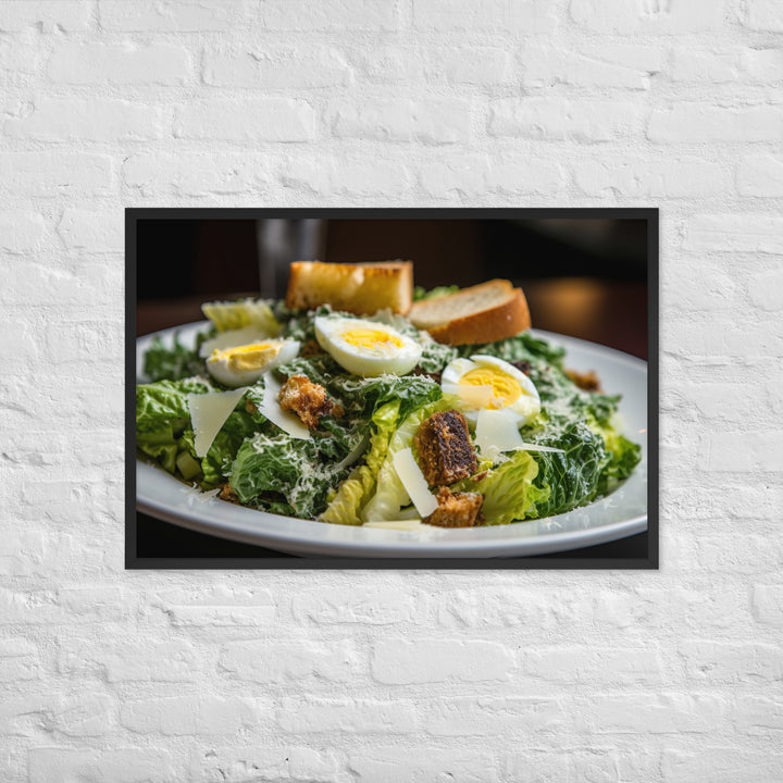 Classic Caesar Salad Framed poster 🤤 from Yumify.AI