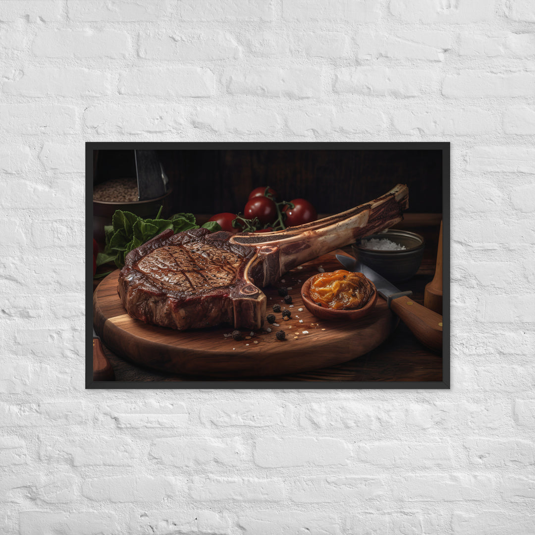 Tomahawk Ribeye Framed poster 🤤 from Yumify.AI