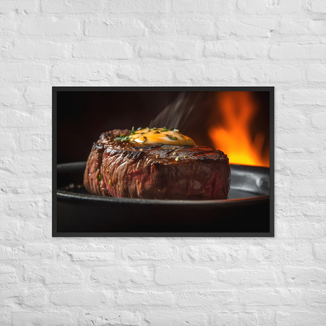 Sizzling Filet Mignon Framed poster 🤤 from Yumify.AI