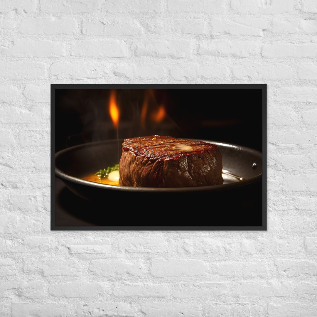 Sizzling Filet Mignon Framed poster 🤤 from Yumify.AI