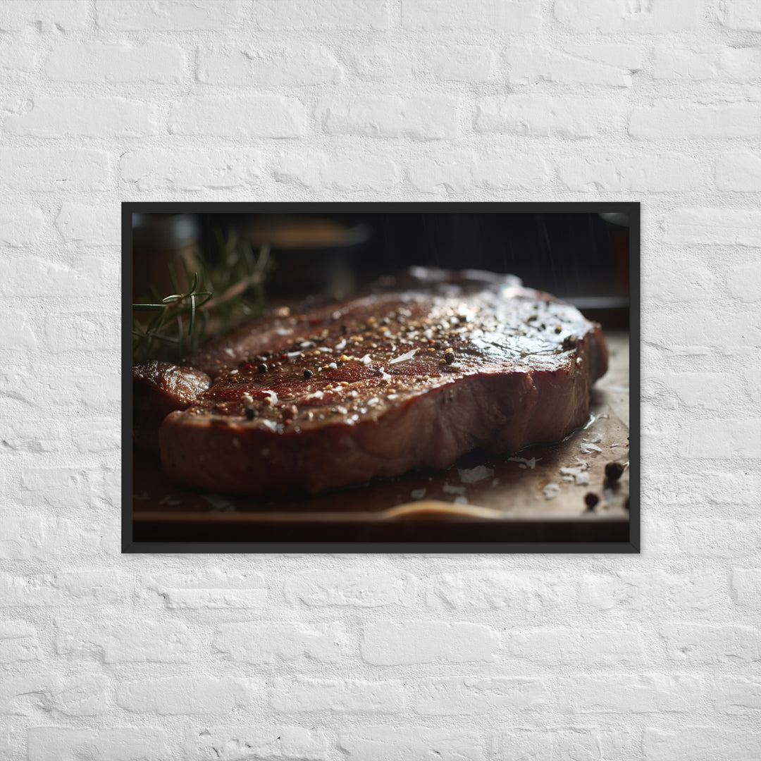 Porterhouse Steak for Your Inner Carnivore Framed poster 🤤 from Yumify.AI