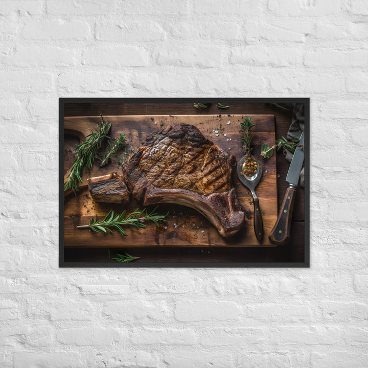 Porterhouse Steak at Its Best Framed poster 🤤 from Yumify.AI