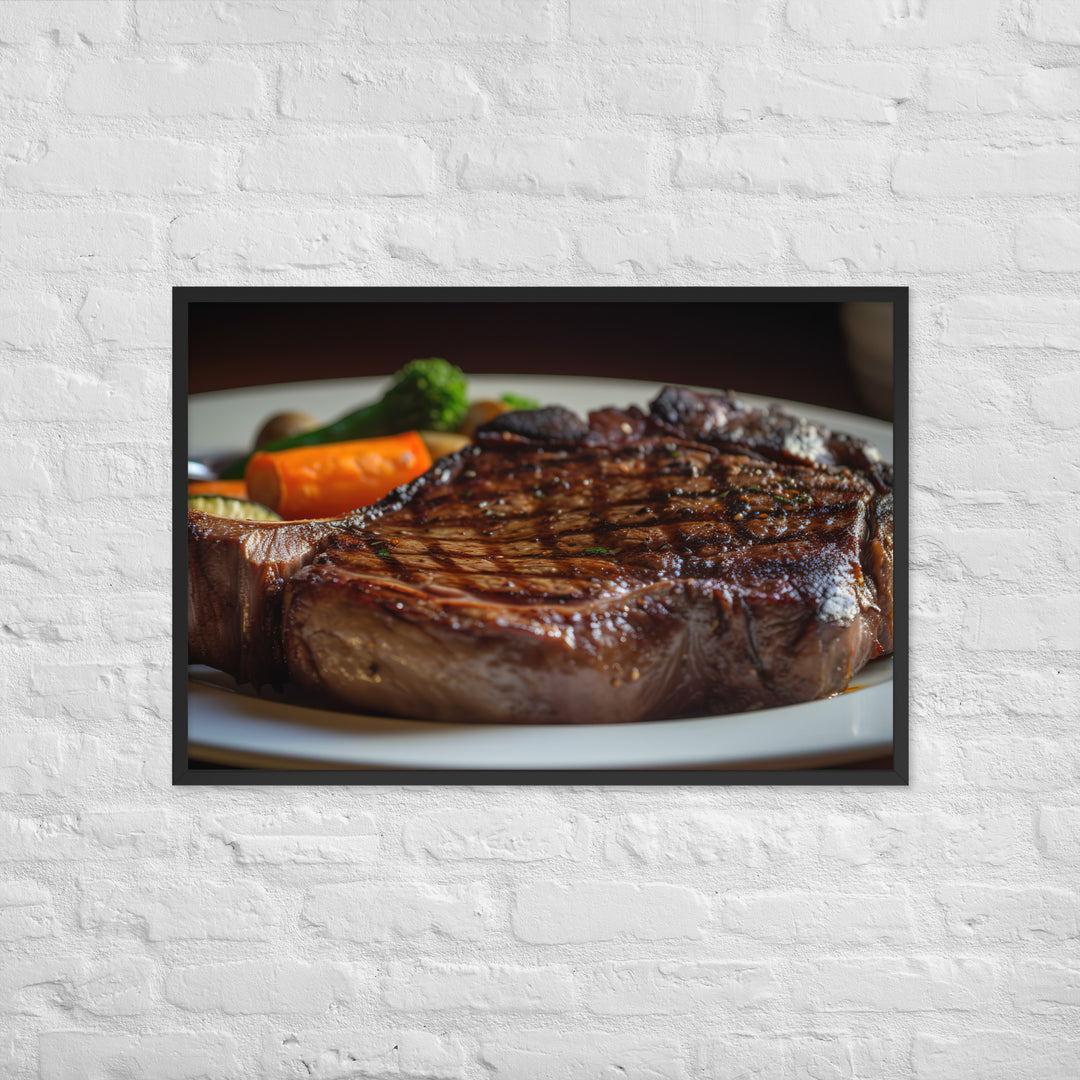 Grilled Ribeye Framed poster 🤤 from Yumify.AI