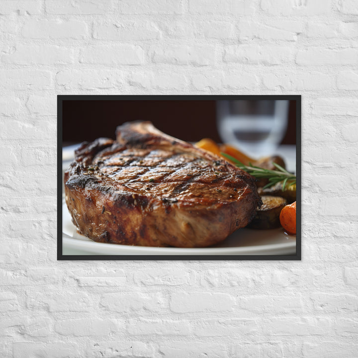 Grilled Ribeye Framed poster 🤤 from Yumify.AI