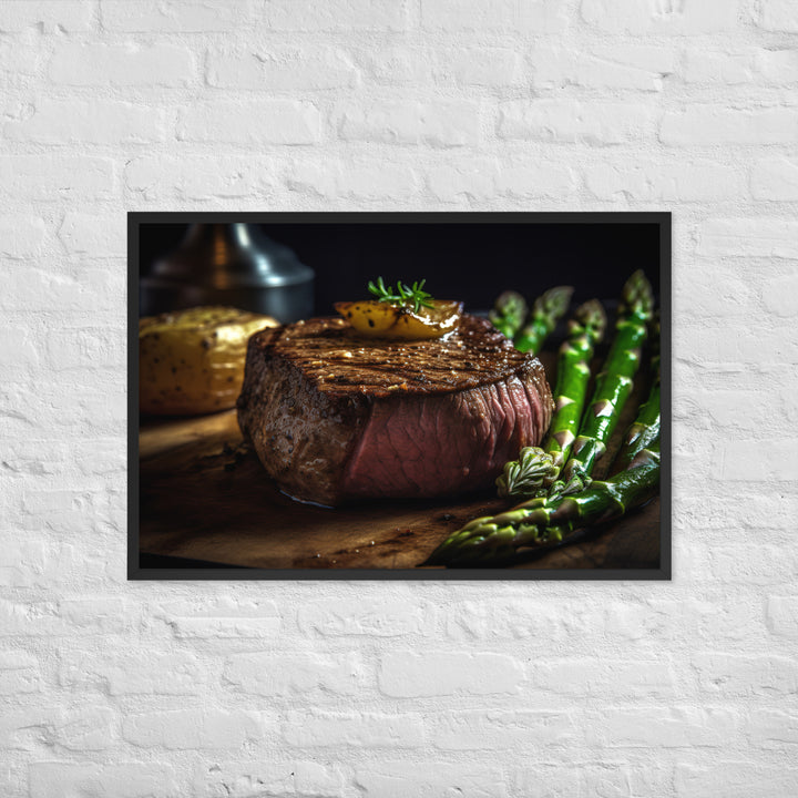 Grilled Filet Mignon Framed poster 🤤 from Yumify.AI