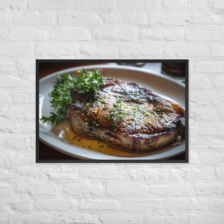 Butter Basted Ribeye Framed poster 🤤 from Yumify.AI