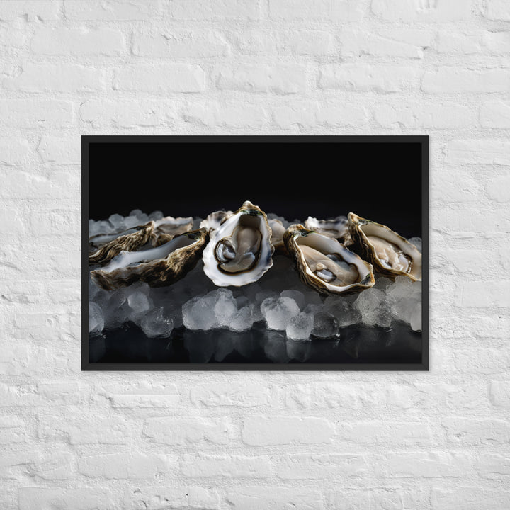 Fresh Wellfleet Oyster Framed poster 🤤 from Yumify.AI