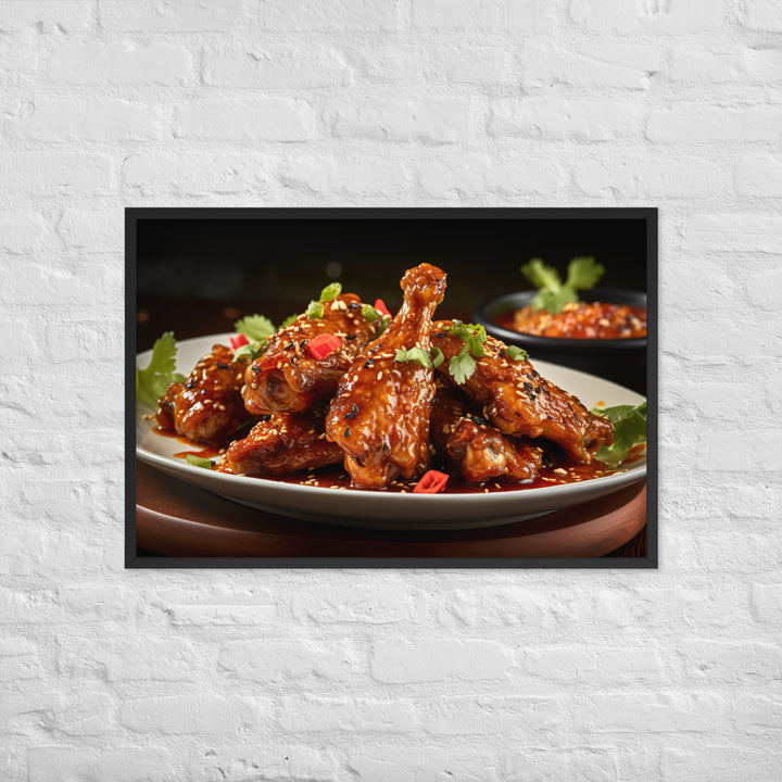 Thai Chili Wings Framed poster 🤤 from Yumify.AI