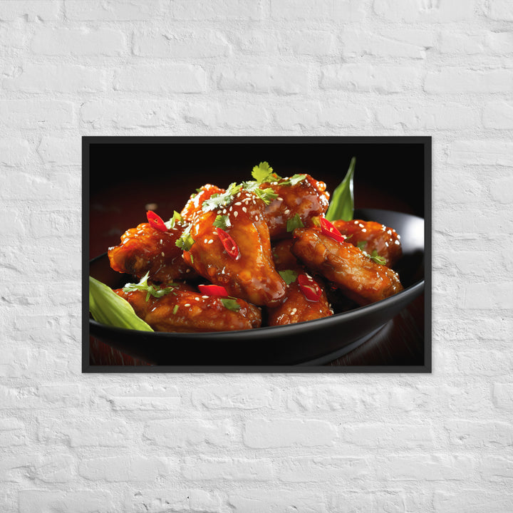 Thai Chili Wings Framed poster 🤤 from Yumify.AI