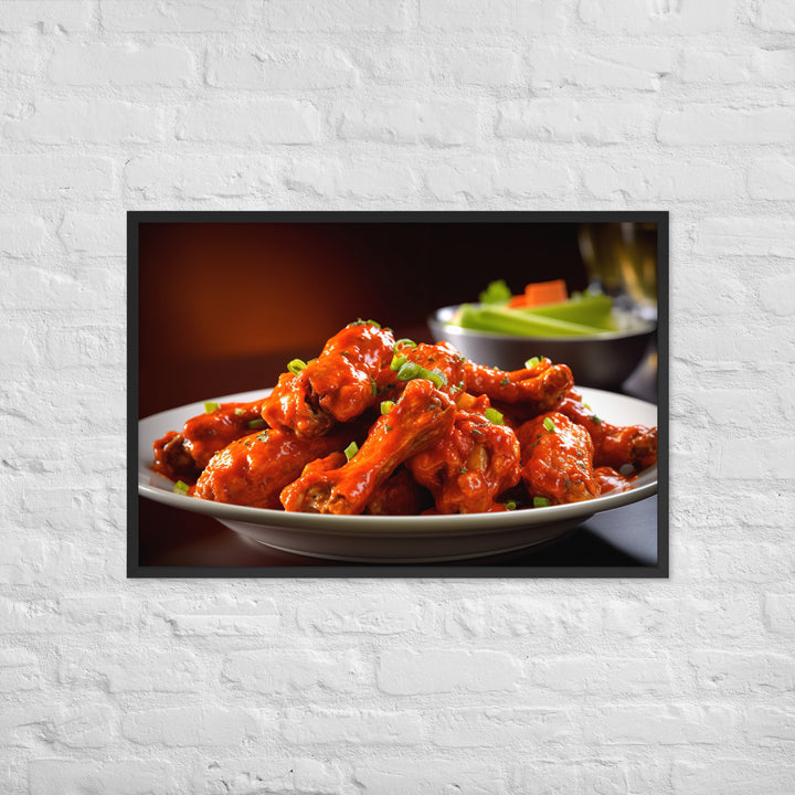 Buffalo Wings Framed poster 🤤 from Yumify.AI