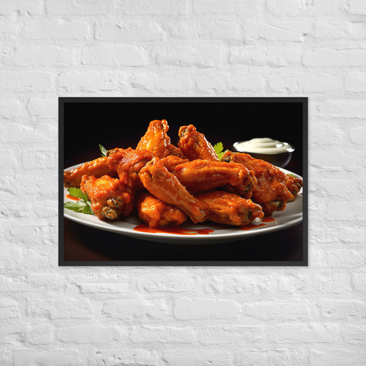 Buffalo Wings Framed poster 🤤 from Yumify.AI